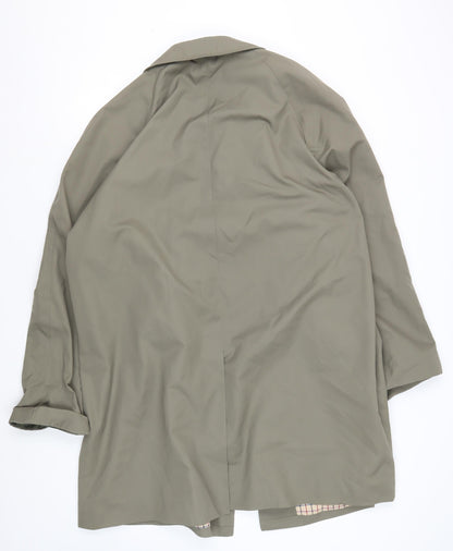 Mens UK Size 48 Unknown Green Overcoat