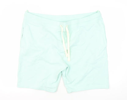 Marks and Spencer Green Sweat Shorts, 2XL, Unisex Adults