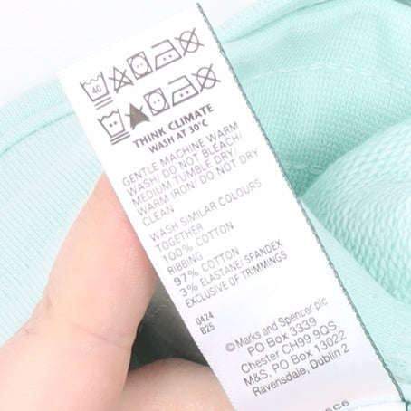 Marks and Spencer Green Sweat Shorts, 2XL, Unisex Adults