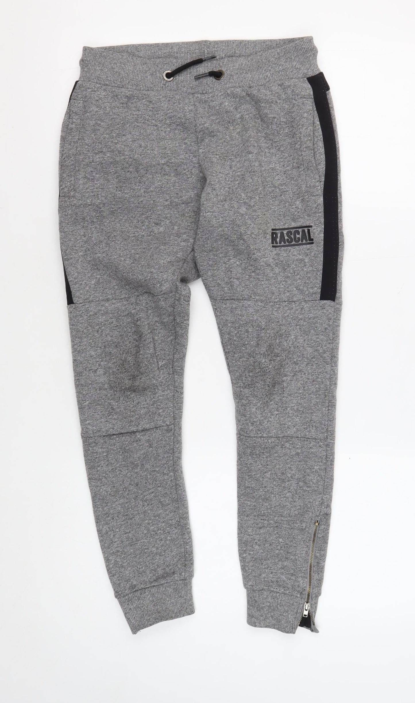 Rascal Boys Grey Jogger Trousers, Size L, Elastic Waist