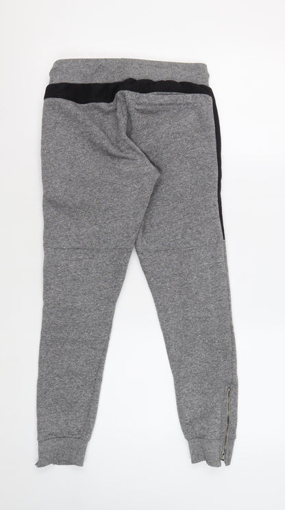 Rascal Boys Grey Jogger Trousers, Size L, Elastic Waist