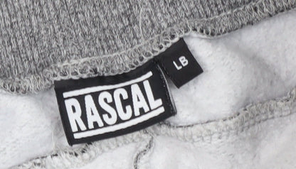 Rascal Boys Grey Jogger Trousers, Size L, Elastic Waist