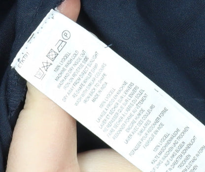 French Connection Women's Blue Modal Shirt Dress M