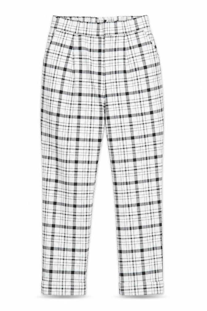 Womens UK Size S Stradivarius Regular Fit Casual White Trousers
