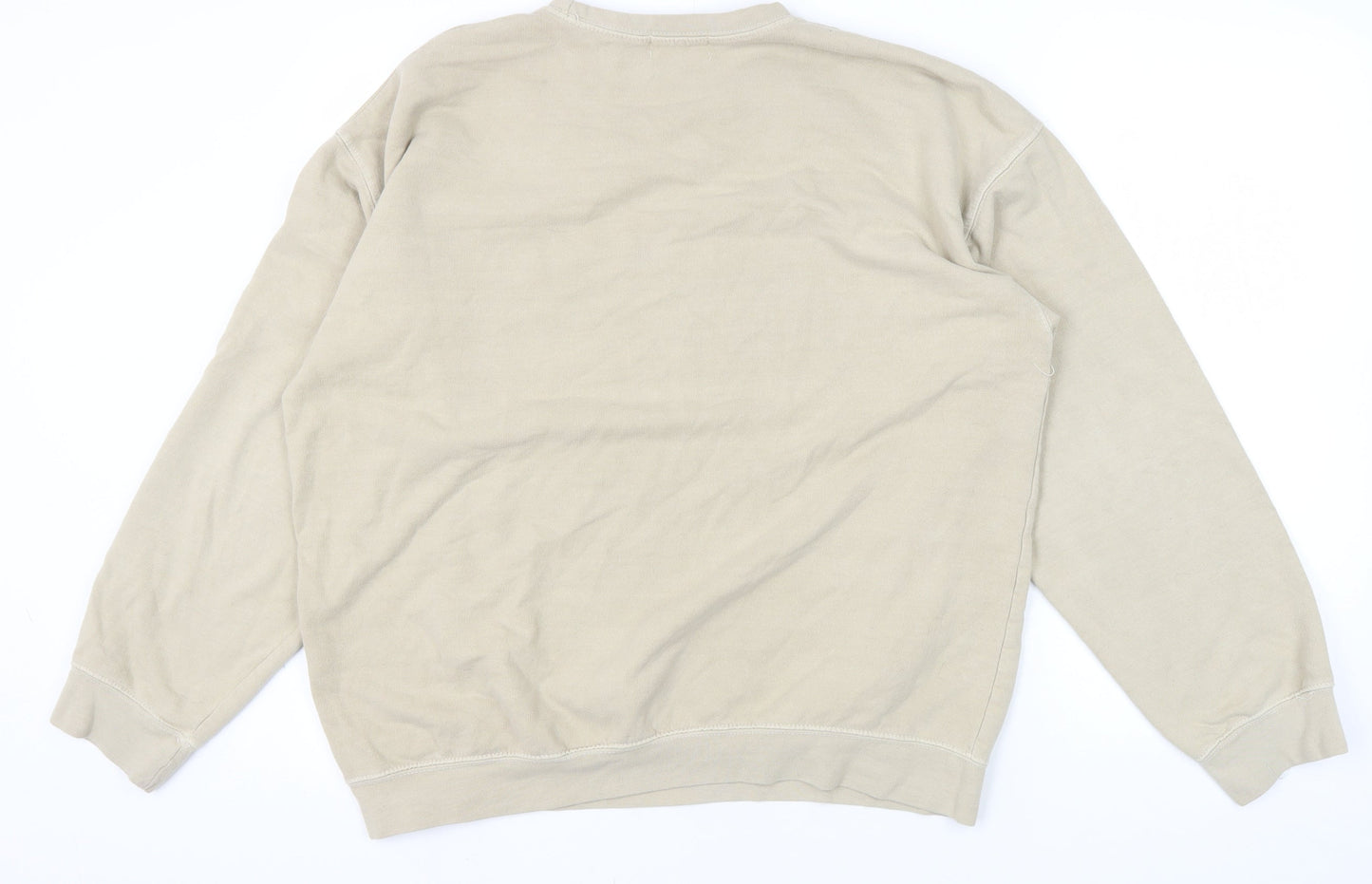 Topman Beige Men's Pullover Sweatshirt S