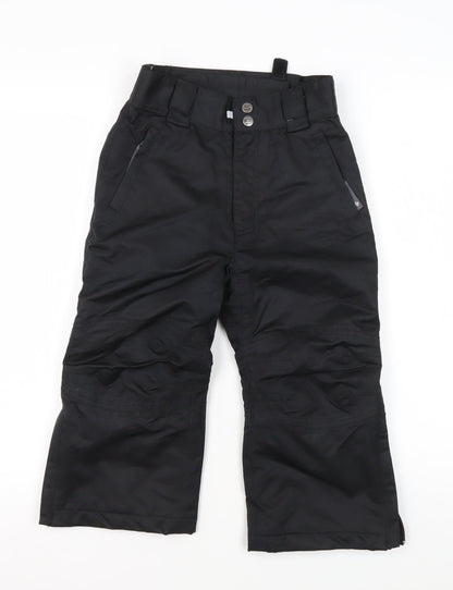 Surfanic Girls Black Snow Pants 2-3 Years Skiing Trousers