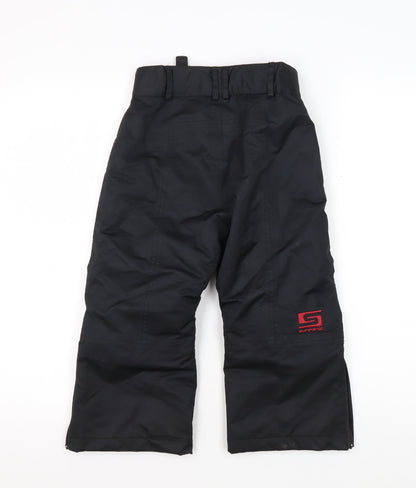 Surfanic Girls Black Snow Pants 2-3 Years Skiing Trousers