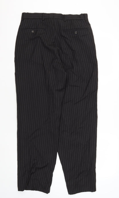 Alfani Men's Black Striped Trousers Size 32L