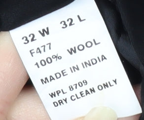 Alfani Men's Black Striped Trousers Size 32L