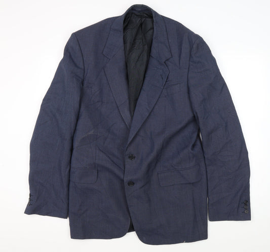 Mens UK Size 44 Varteks Regular Blue Suit Jacket