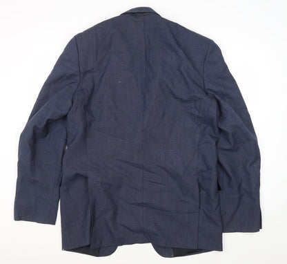 Mens UK Size 44 Varteks Regular Blue Suit Jacket