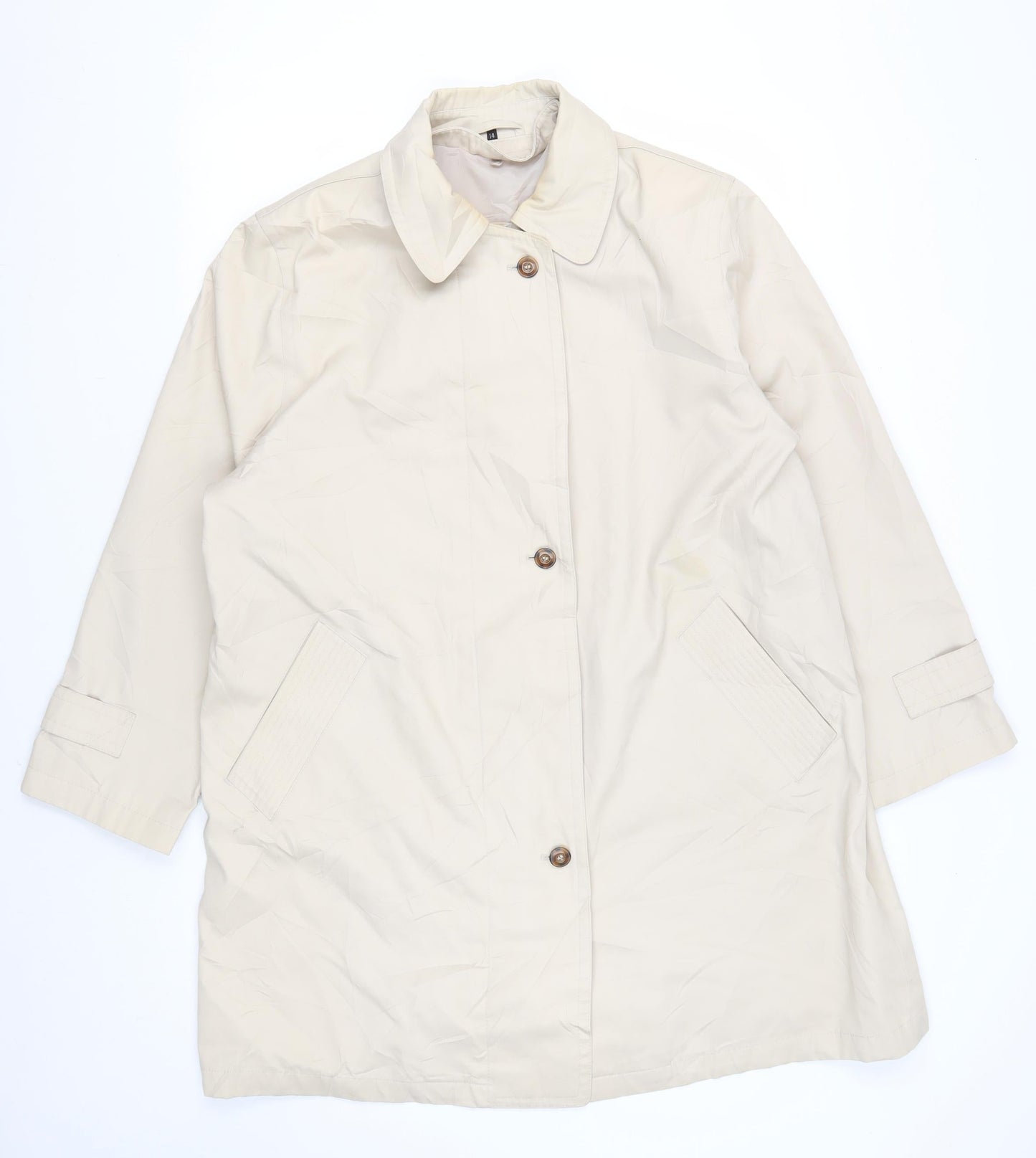 Womens UK Size 14 Berketex Beige Trench Coat