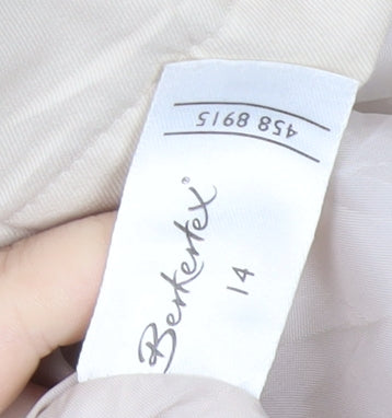 Womens UK Size 14 Berketex Beige Trench Coat