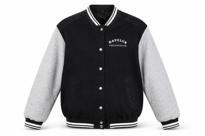 Mens UK Size L H&M Black Varsity Jacket
