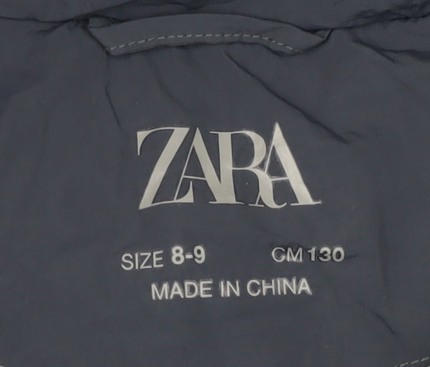 Zara Girls Blue Puffer Jacket 8-9 Years