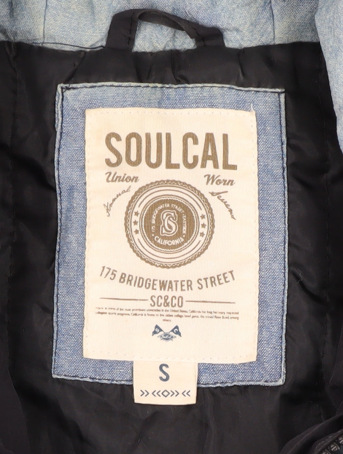 Mens UK Size S SoulCal Black Basic Jacket