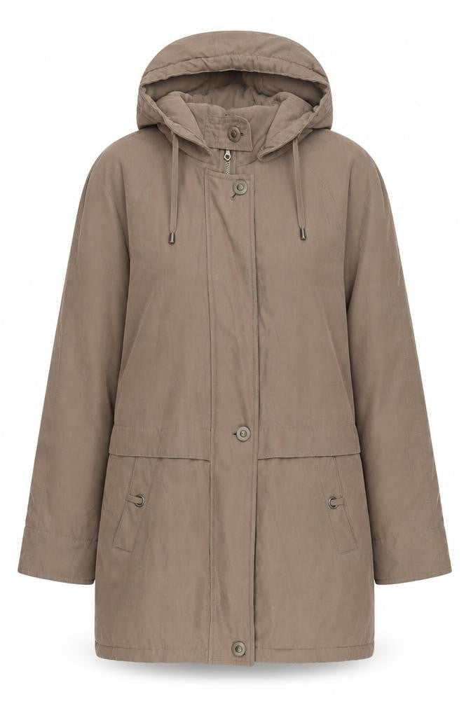 Womens UK Size M Klass Collection Brown Parka Coat