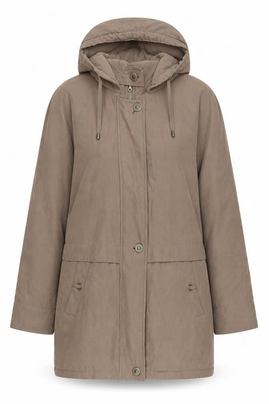 Womens UK Size M Klass Collection Brown Parka Coat