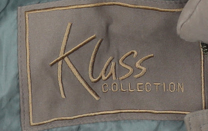 Klass Women’s Brown Parka Coat, Size M, Hooded & Pockets