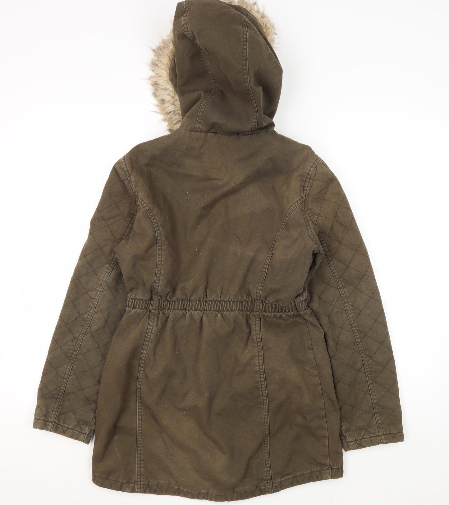 Marks and Spencer Green Parka Coat, Girls 11-12 Years