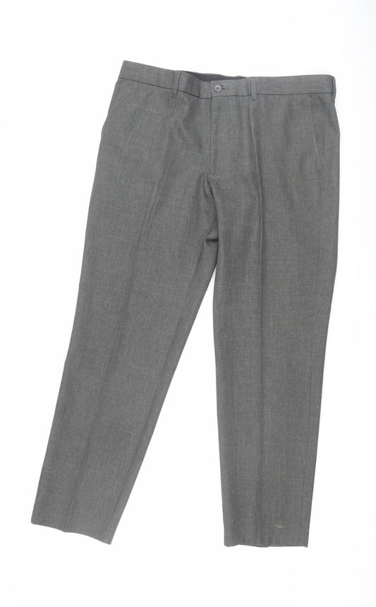 Marks and Spencer Men's Grey Slim Dress Pants Size 36