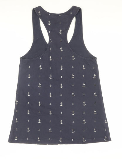 Paul's Boutique Women's Blue Anchor Tank Top, Size S