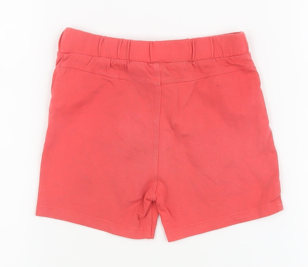 Disney Red Unisex Baby Jogger Shorts 18-24 Months