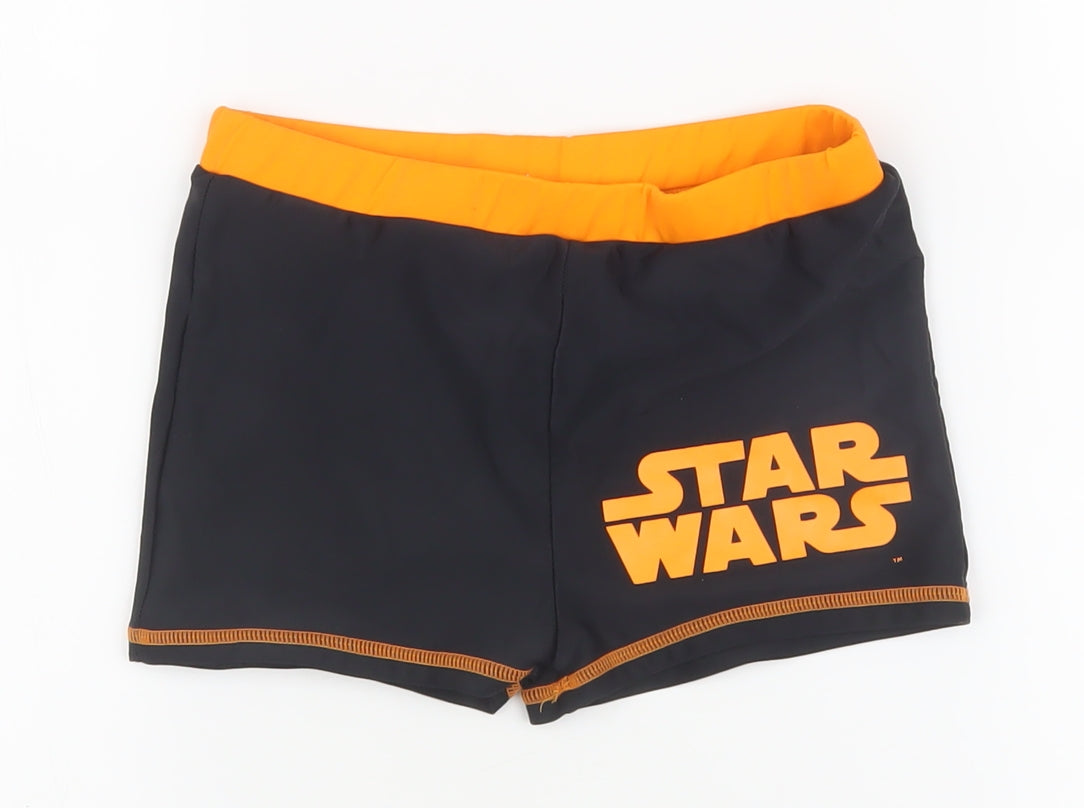 Star Wars Boys Swim Shorts, Black/Orange, 11-12 Years
