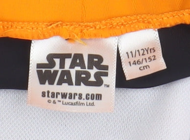 Star Wars Boys Swim Shorts, Black/Orange, 11-12 Years