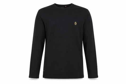 LUKE Sport Men's Black Cotton Jumper, L, Crew Neck