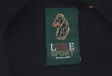 LUKE Sport Men's Black Cotton Jumper, L, Crew Neck