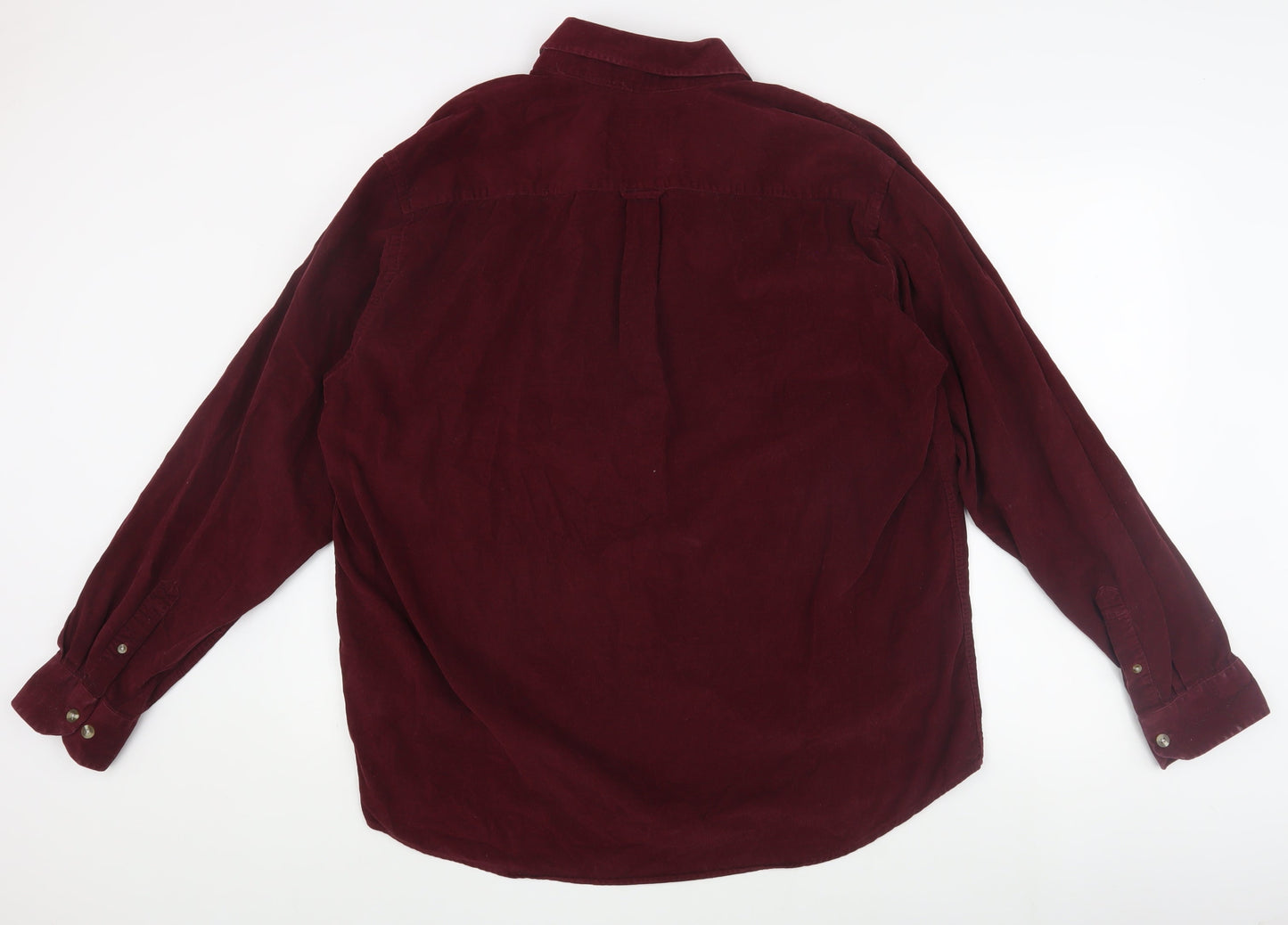Toggi Men's Red Corduroy Button-Up Shirt