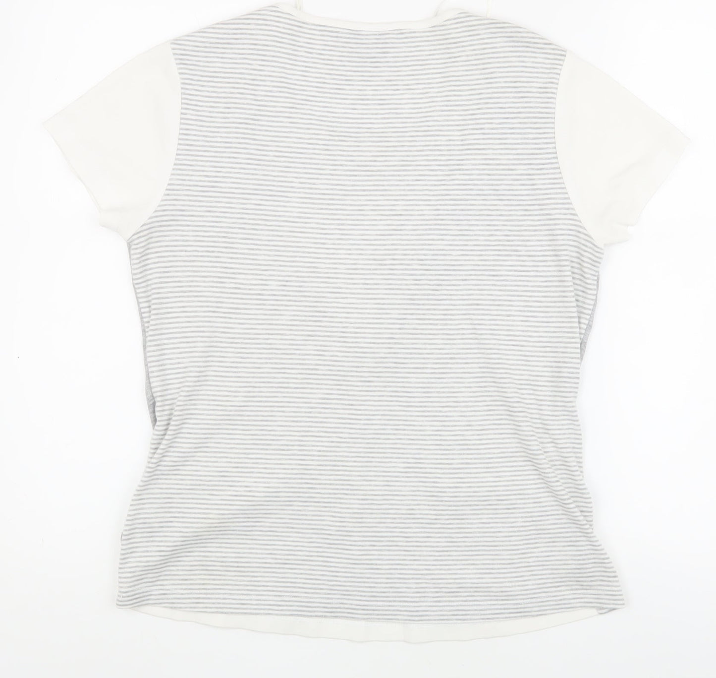 Womens UK Size M M&Co Grey Basic T-Shirt