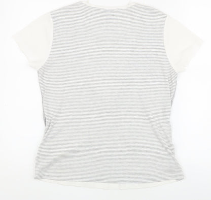 Womens UK Size M M&Co Grey Basic T-Shirt