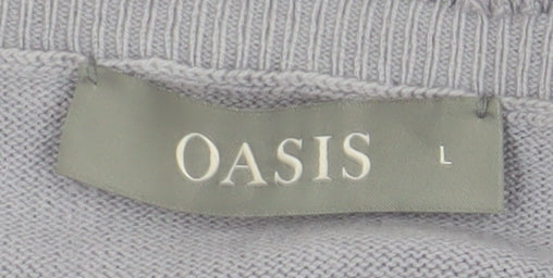 Womens UK Size L Oasis Grey Pullover Jumper