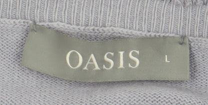 Womens UK Size L Oasis Grey Pullover Jumper