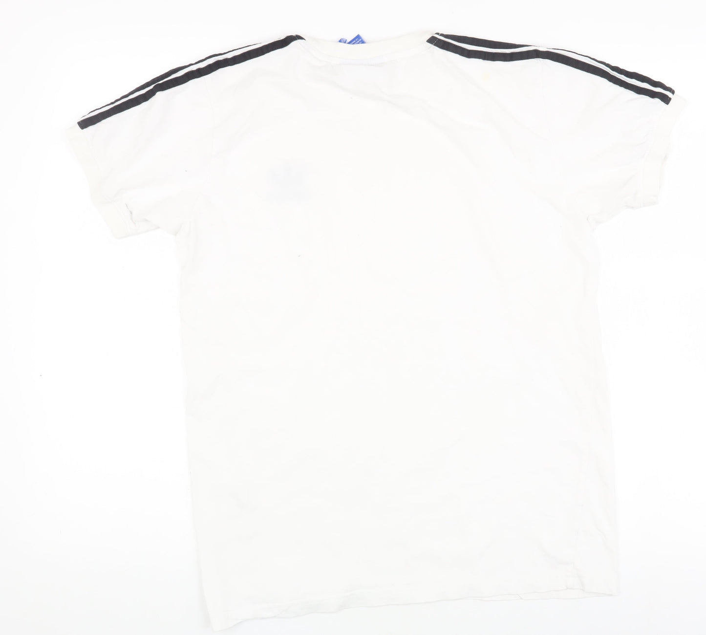 Unisex Adults UK Size M adidas White Basic T-Shirt