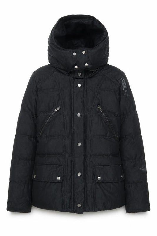 Womens UK Size S Zara Black Puffer Jacket