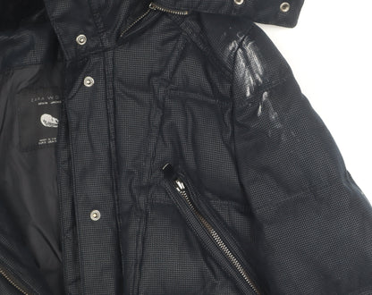 Womens UK Size S Zara Black Puffer Jacket
