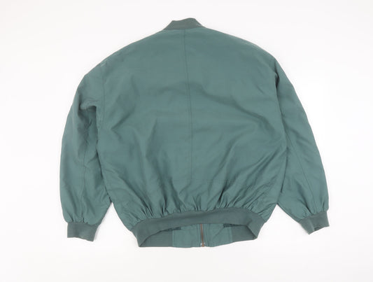 Mens UK Size S C&A Green Bomber Jacket