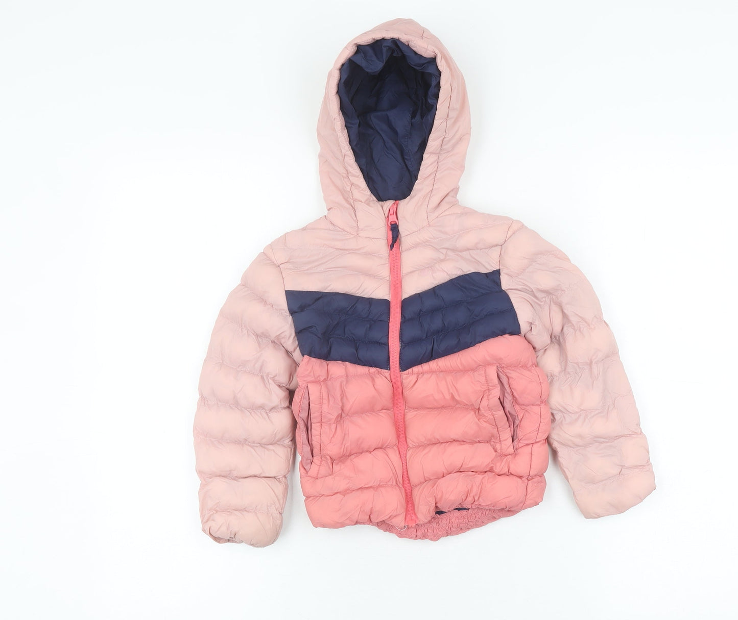 Mountain Warehouse Girls Pink & Blue Puffer Jacket 2-3 Years