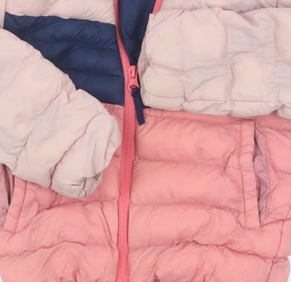 Mountain Warehouse Girls Pink & Blue Puffer Jacket 2-3 Years