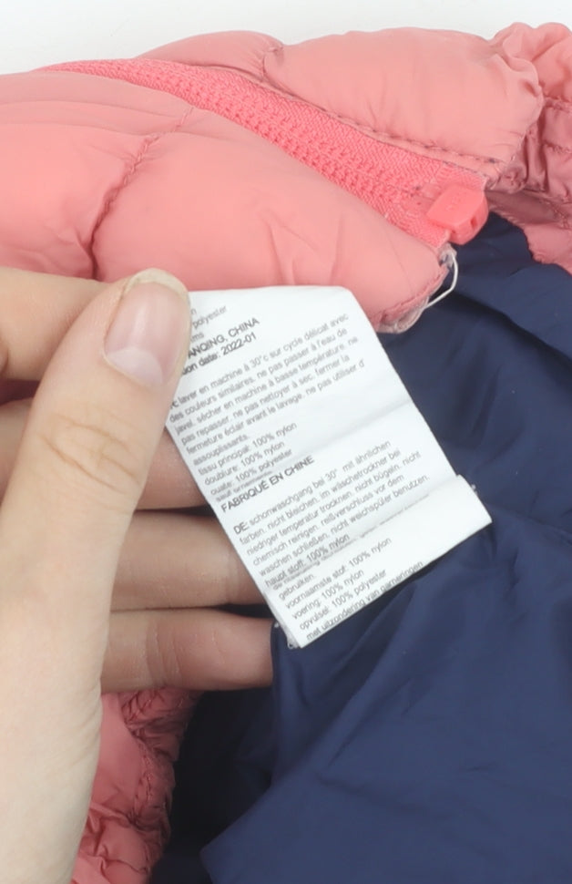 Mountain Warehouse Girls Pink & Blue Puffer Jacket 2-3 Years