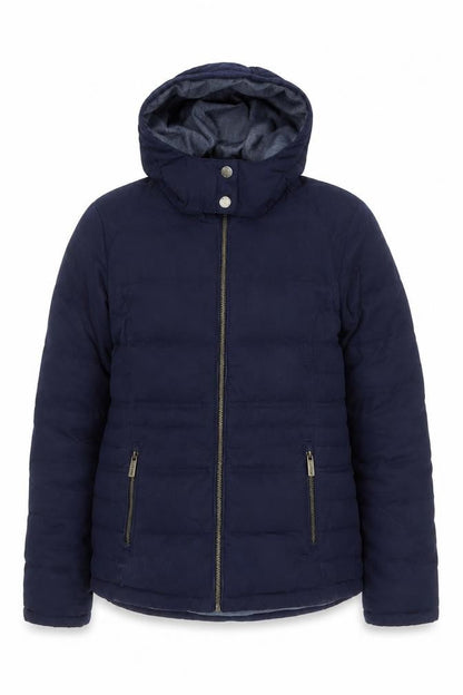 Womens UK Size 10 FatFace Blue Puffer Jacket