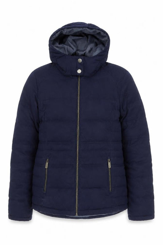 Womens UK Size 10 FatFace Blue Puffer Jacket
