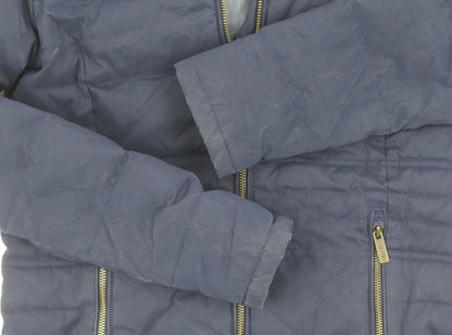 Womens UK Size 10 FatFace Blue Puffer Jacket