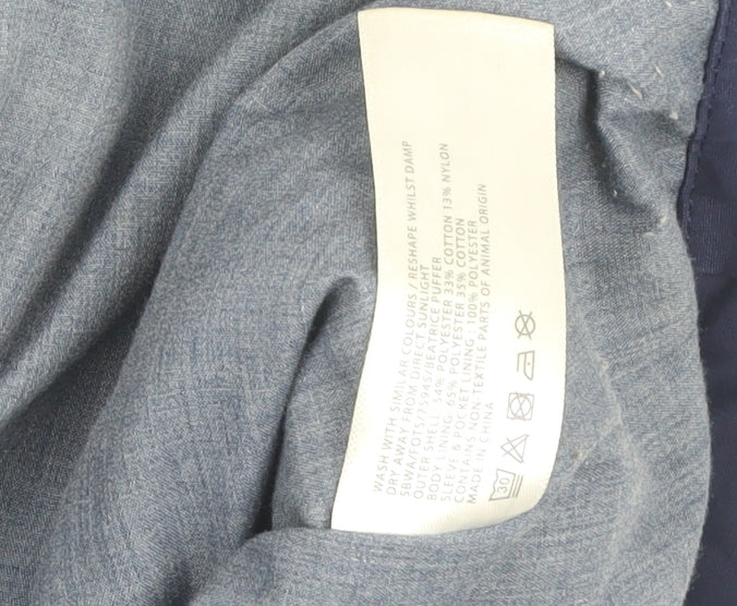 Womens UK Size 10 FatFace Blue Puffer Jacket