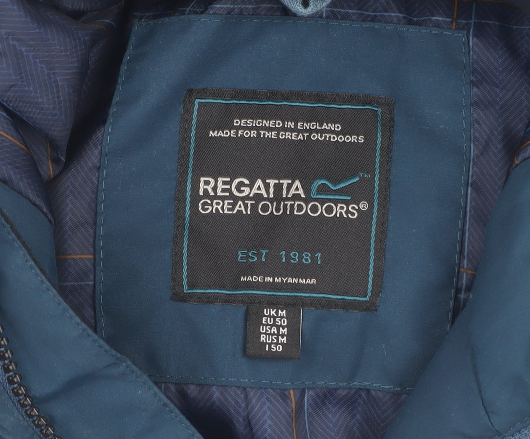Mens UK Size M Regatta Blue Parka Coat