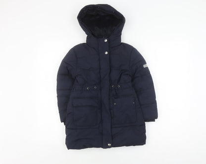 Jasper Conran Girls Black Puffer Jacket Age 5-6