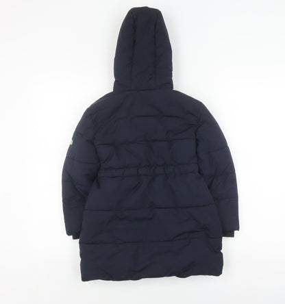 Jasper Conran Girls Black Puffer Jacket Age 5-6